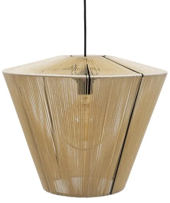 Φωτιστικό Οροφής Μονόφωτο Cord Fylliana Κρέμ 40x32 εκ. 40x40x100 εκ.