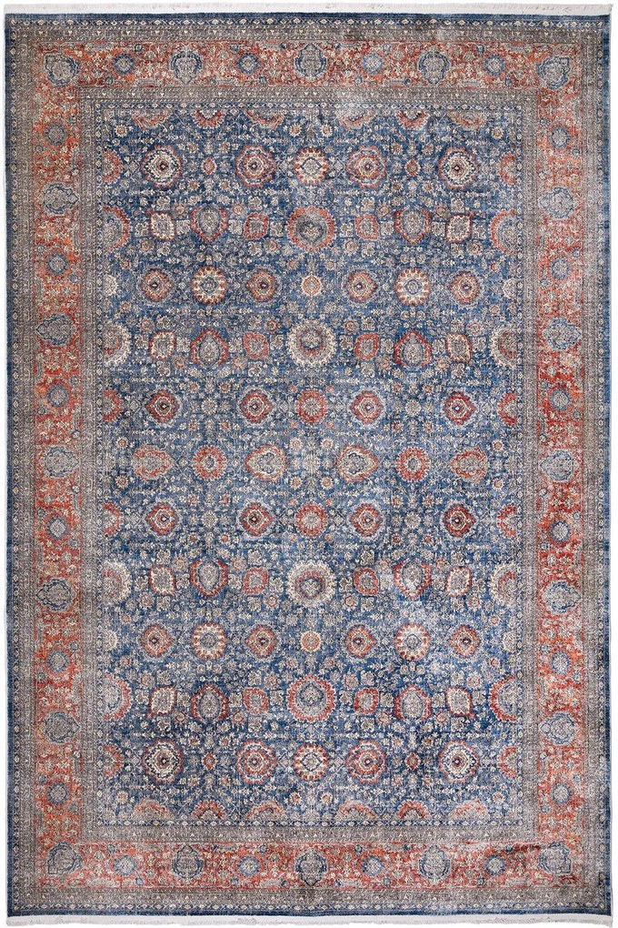 Χαλί Naf Naf Belize 55023 135 Blue-Terra Βιοκαρπέτ 160X230cm
