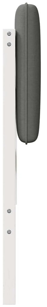 vidaXL Ταπετσαρισμένο κεφαλάρι Λευκό και Ανοιχτό Γκρι 120 cm