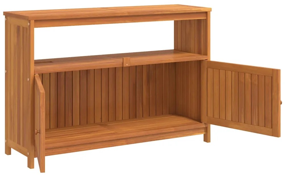 vidaXL Τραπέζι Κονσόλα Κήπου 110 x 35 x 75 εκ. από Μασίφ Ξύλο Ακακίας