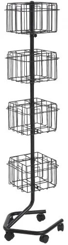 VEVOR Brochure Display Rack 32-Pocket Rotating Literature Display Stand 5 Wheels