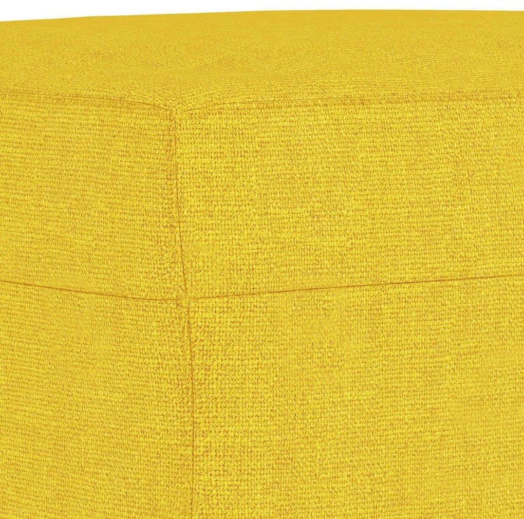 Σετ Σαλονιού 3 Τεμαχίων Αν. Κίτρινο Υφασμάτινο - Κίτρινο