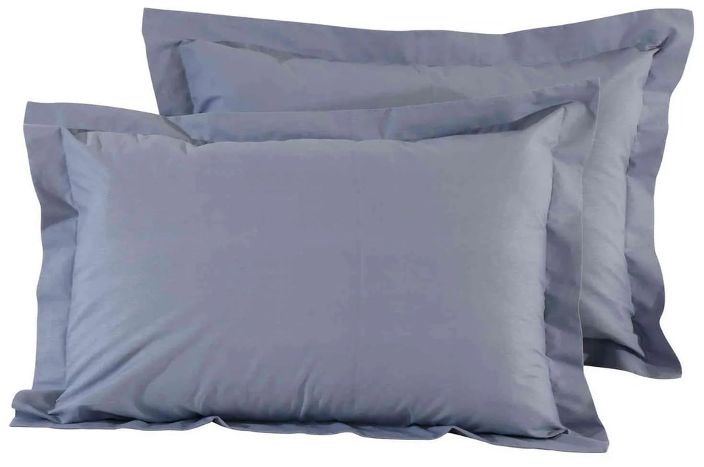 Μαξιλαροθήκες Σετ 2τμχ 1006 Best Colors Blue Das Home 50Χ70 100% Cotton