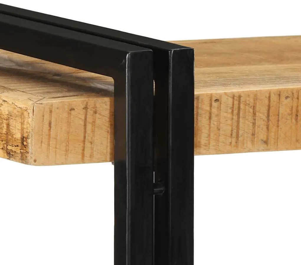 Ράφι τοίχου 110x33x45 cm Στερεό ακατέργαστο ξύλο Mango - Καφέ