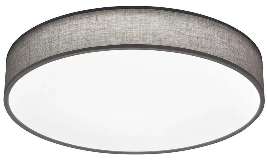 Φωτιστικό Οροφής - Πλαφονιέρα Lugano 621914011 SMD-LED D60x10cm Grey Trio Lighting Metal, Fabric