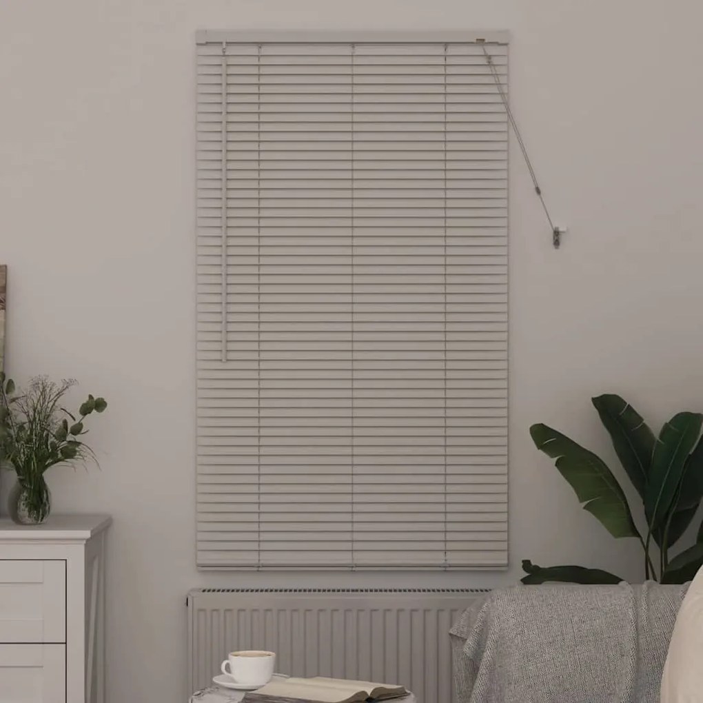 vidaXL Ρολό Παραθύρου με κουρτίνες Άλλο Λευκό 80 x 130 εκ Αλουμίνιο