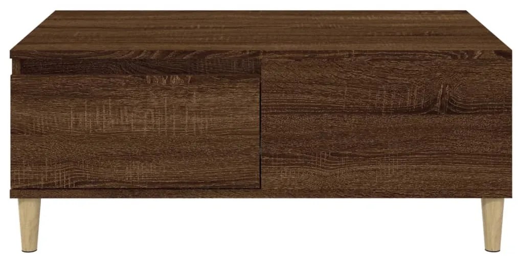 vidaXL Τραπεζάκι Σαλονιού Καφέ Δρυς 90x50x36,5 εκ. Επεξεργασμ. Ξύλο