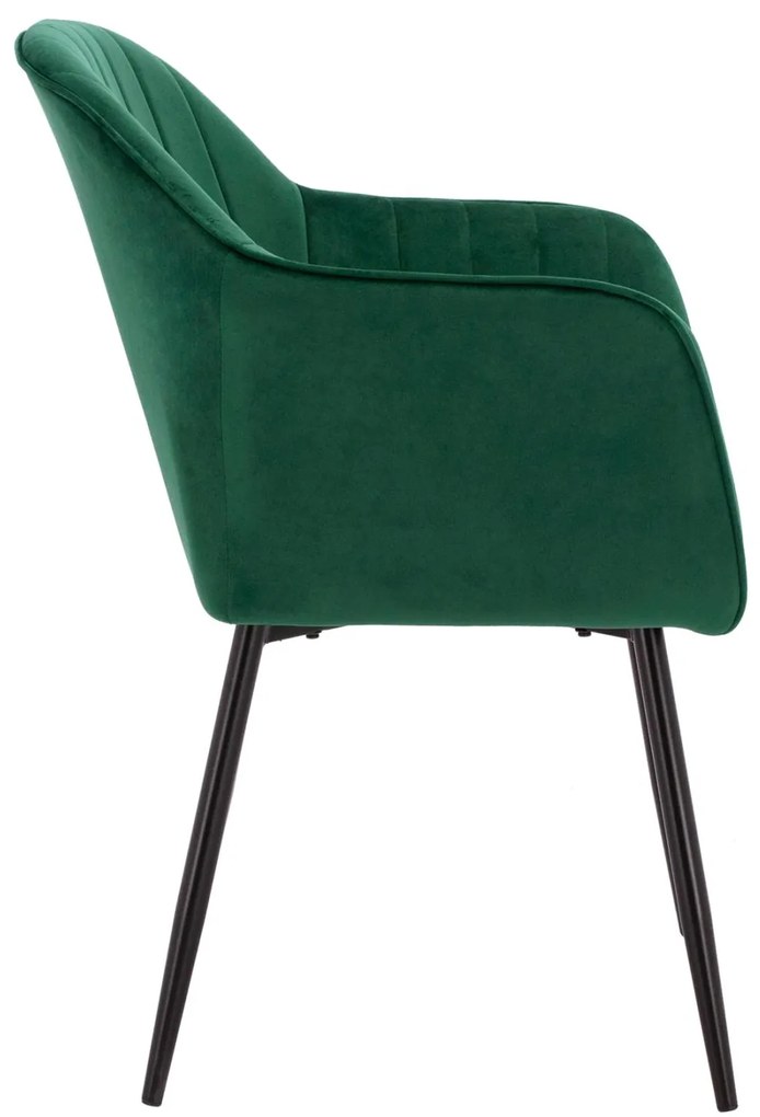 Καρέκλα SAWYER Βελούδο Κυπαρισσί 53x60x76Υ εκ. 2αδα 53x60x76 εκ.