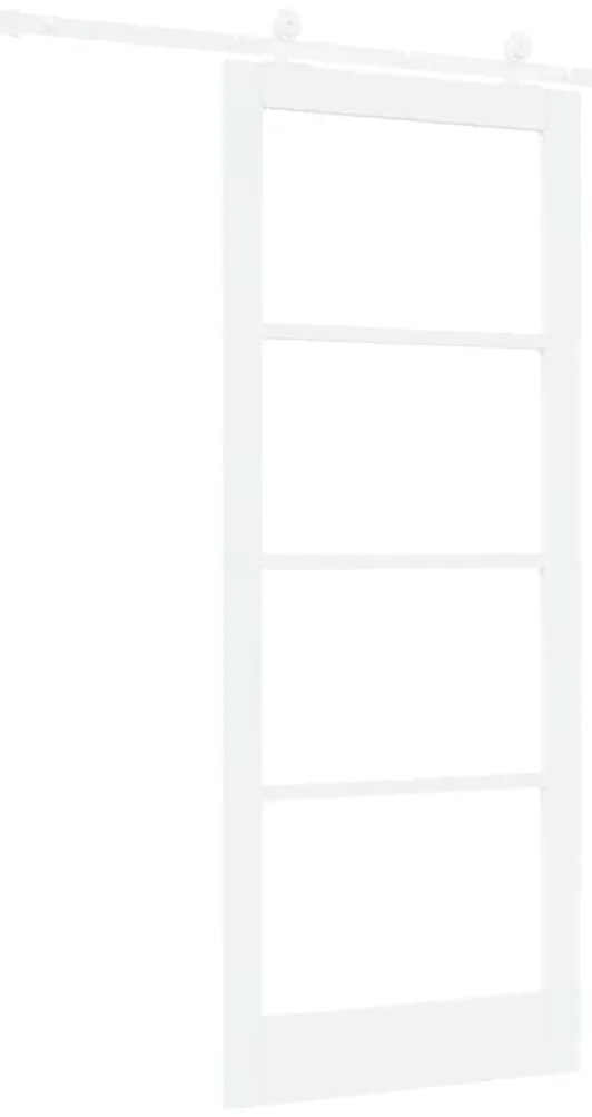 vidaXL Συρόμενη Πόρτα ORKDAL Λευκό 86 x 211 cm Ξύλο και μέταλλο