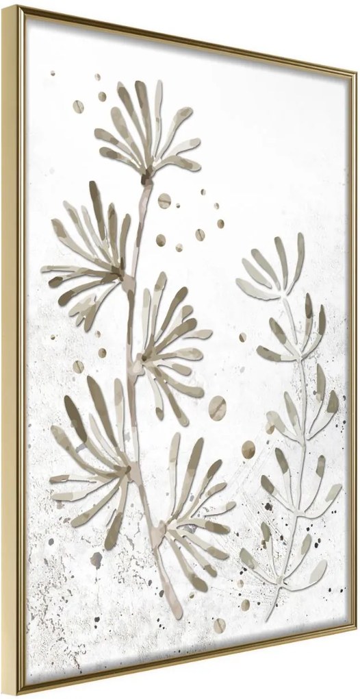 Αφίσα - Dried Plants - 40x60 - Χρυσό - Χωρίς πασπαρτού