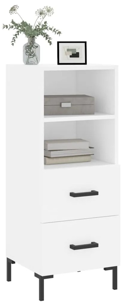 vidaXL Ντουλάπι Λευκό 34,5 x 34 x 90 εκ. από Επεξεργασμένο Ξύλο