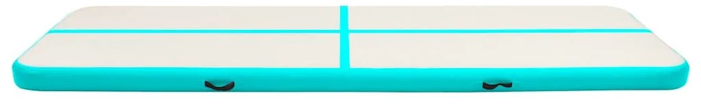 vidaXL Στρώμα Ενόργανης Φουσκωτό Πράσινο 600x100x15 εκ. PVC με Τρόμπα