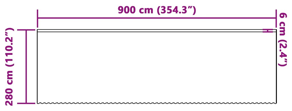 vidaXL Κουρτίνες με κουρτίνες Floral Λευκό 900 x 280 εκ. Πολυεστέρας