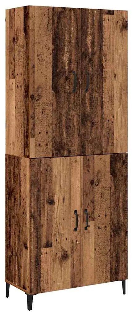 vidaXL Highboard 2 pcs Παλαιό ξύλο 69.5 x 34 x 180 εκ.