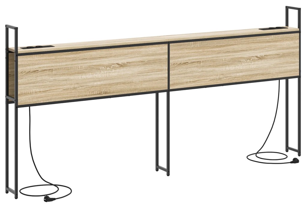 vidaXL Κεφαλάρι Αποθήκης Sonoma Δρυς 180 cm Επεξεργασμένο ξύλο