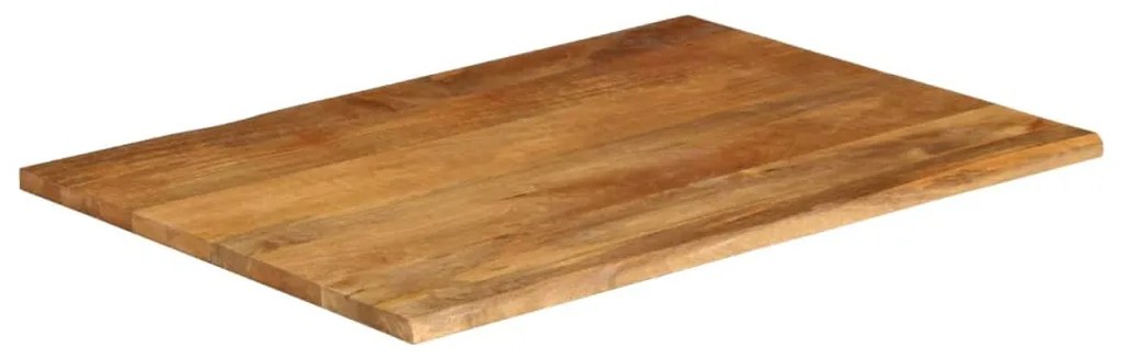 vidaXL Επιφάνεια Τραπεζιού 100x80x2,5 εκ. Live Edge Μασίφ Ξύλο Μάνγκο