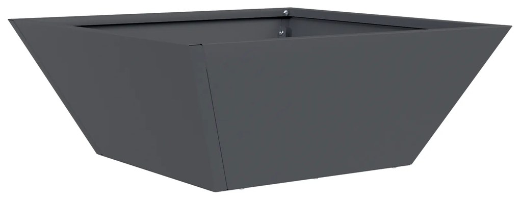 vidaXL Σετ Γλαστρών  5 Τεμαχίων Ανθρακί 40x40x15 εκ. από Ατσάλι