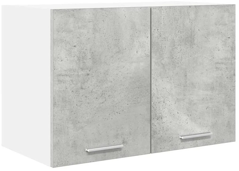 vidaXL Κρεμαστό ντουλάπι Σκυρόδεμα Γκρι και Λευκό 60 x 31 x 40 εκ