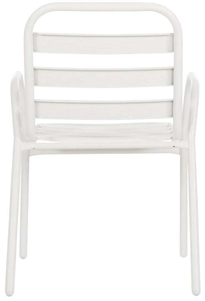 Καρέκλα PRELUDE C5970.02 με Μεταλλικό Σκελετό και Κάθισμα Αλουμινίου Λευκή 54x56x79Υεκ 54x56x79 εκ.