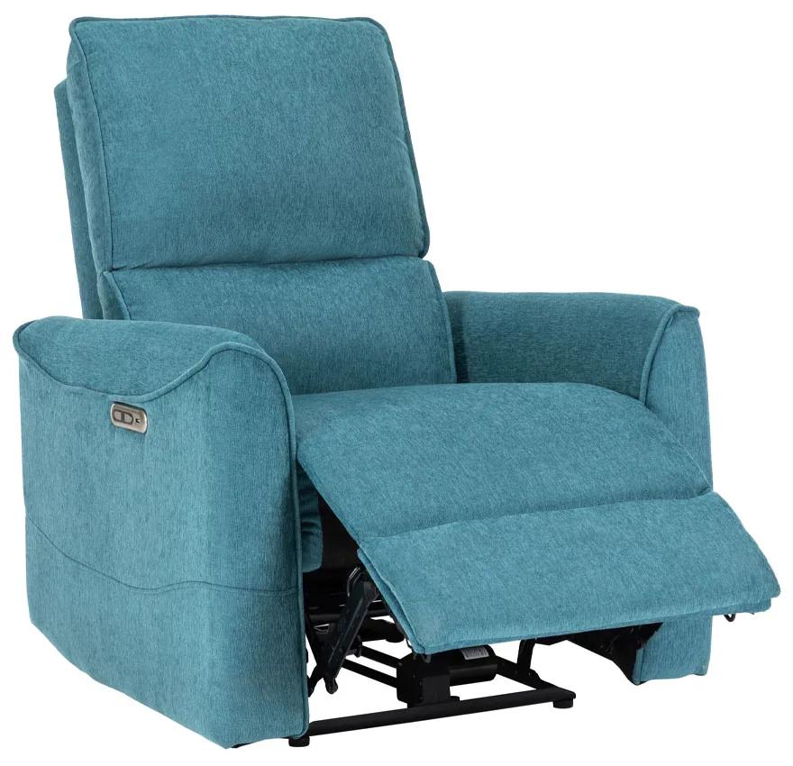 TIME OUT ΠΟΛΥΘΡΟΝΑ RECLINER PETROL 81,5x90,5xH104cm - Ύφασμα - 20-0054