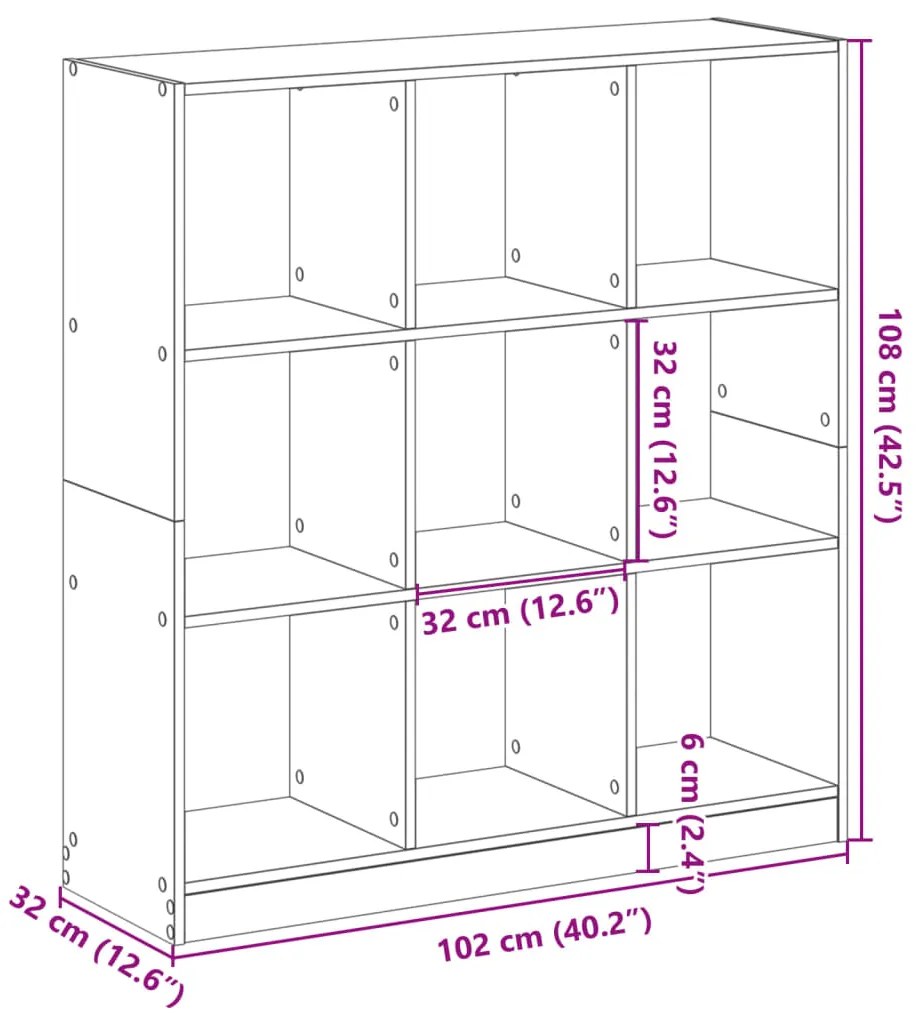 ΒΙΒΛΙΟΘΗΚΗ ΛΕΥΚΗ 102X32X108 ΕΚ. ΑΠΟ ΕΠΕΞΕΡΓΑΣΜΕΝΟ ΞΥΛΟ 3307837