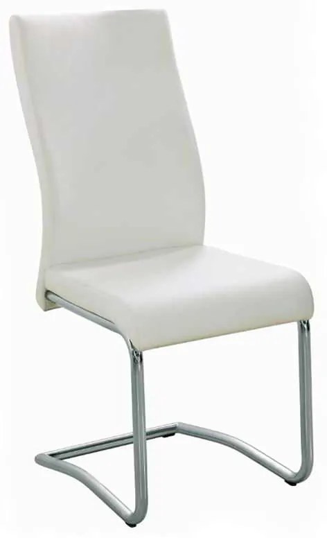 Καρέκλα Benson Χρώμιο/PVC Εκρού Συσκ.4τμχ 46x52x97cm