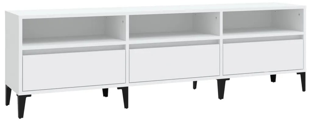 vidaXL Έπιπλο Τηλεόρασης Λευκό 150x30x44,5 εκ. Επεξεργασμένο Ξύλο