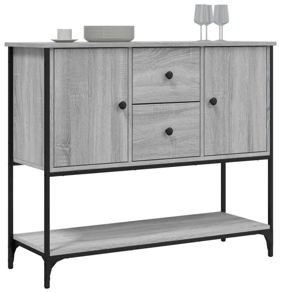 vidaXL Ντουλάπι Γκρι Sonoma 100x36x85 εκ. από Επεξεργασμένο Ξύλο