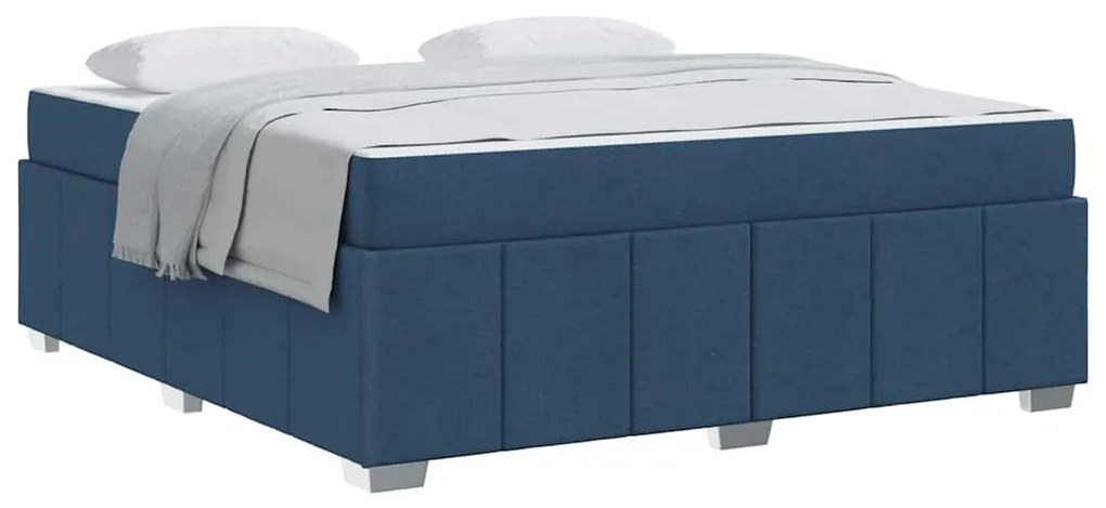 vidaXL Σκελετός Κρεβατιού Μπλε 180 x 200 cm ύφασμα