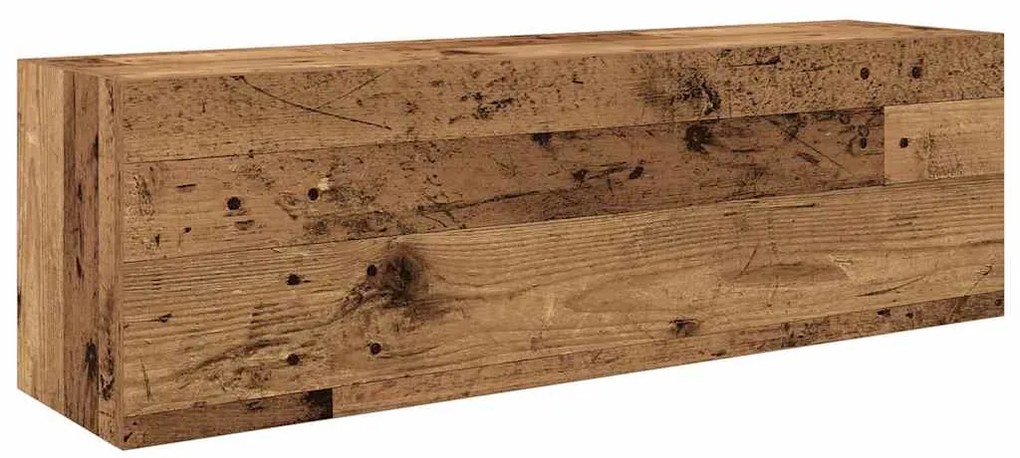 vidaXL Ντουλάπι τοίχου μπάνιου Παλιό ξύλο 100x25x30 cm