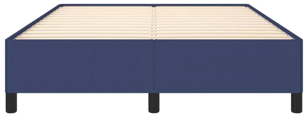 vidaXL Πλαίσιο Κρεβατιού Μπλε 140 x 190 εκ. Υφασμάτινο