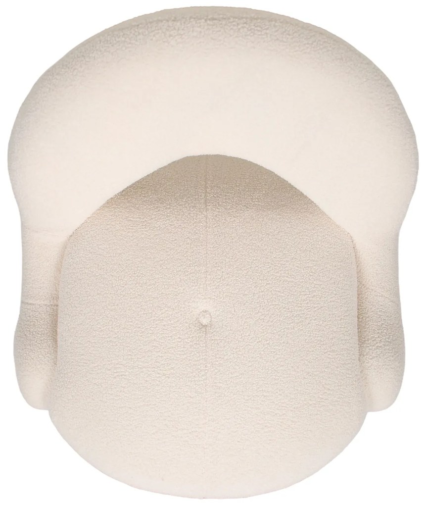 Πολυθρόνα ArteLibre PASIPHAE Μπεζ Ύφασμα/Μέταλλο/Ξύλο 80x86x80cm