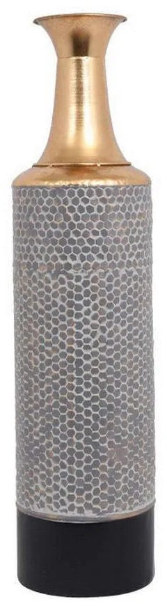 Βάζο Δαπέδου 161-00-016 18x70,5cm Grey-Gold Metal
