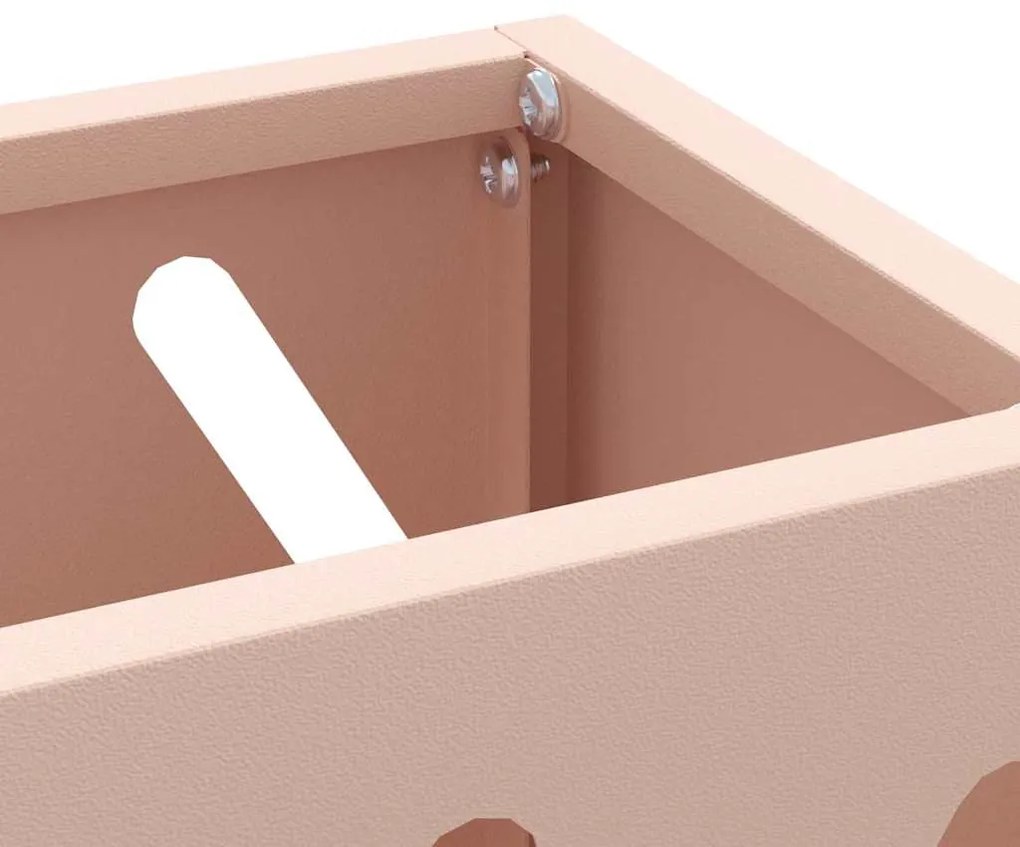 vidaXL Σχέδιο & βάση αποθήκευσης Ροζ 28 x 12 x 41 εκ Ατσάλι