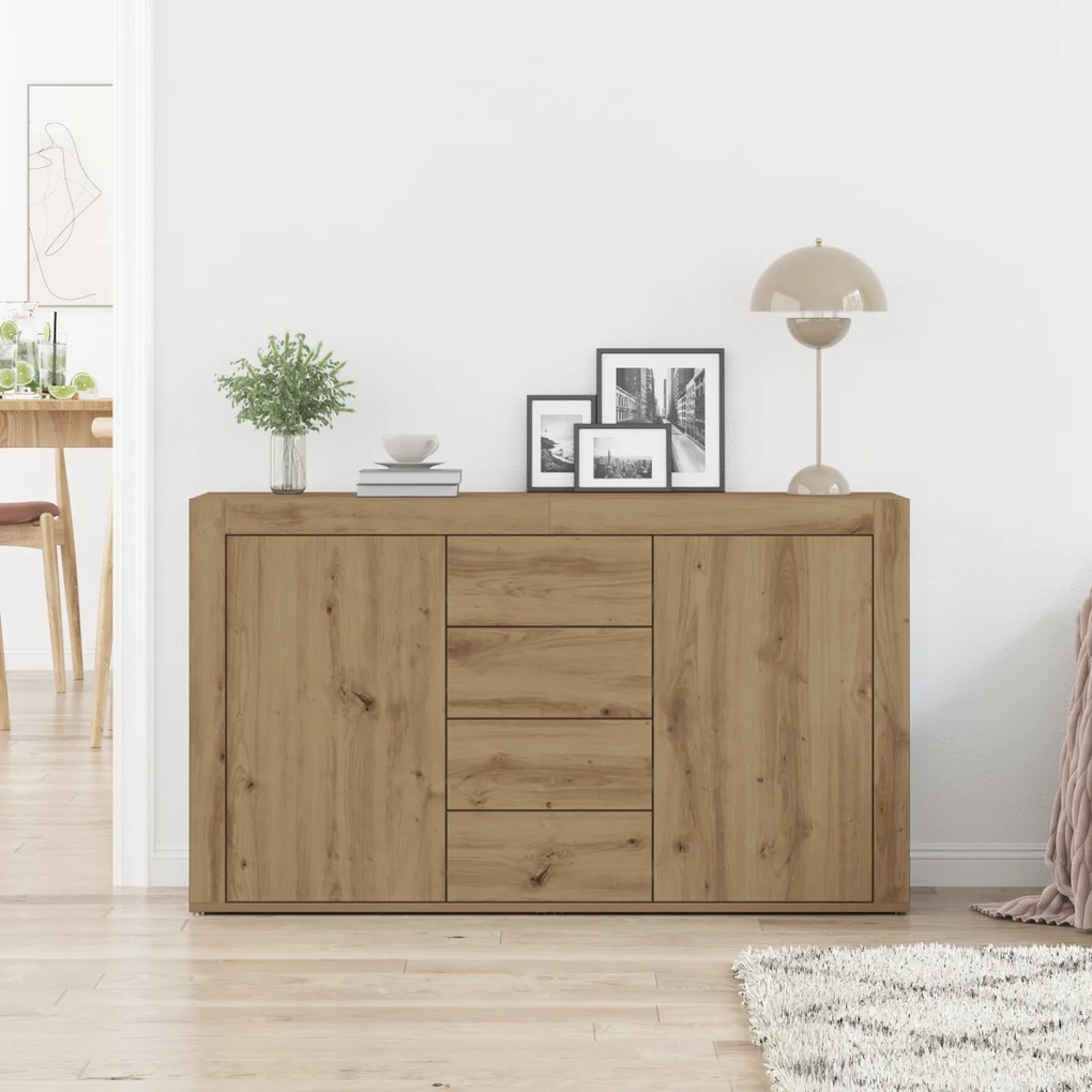 vidaXL Γραφείο Δρυς Επεξεργασμένο ξύλο 120 x 36 x 69 εκ. Πλαϊνό γραφείο