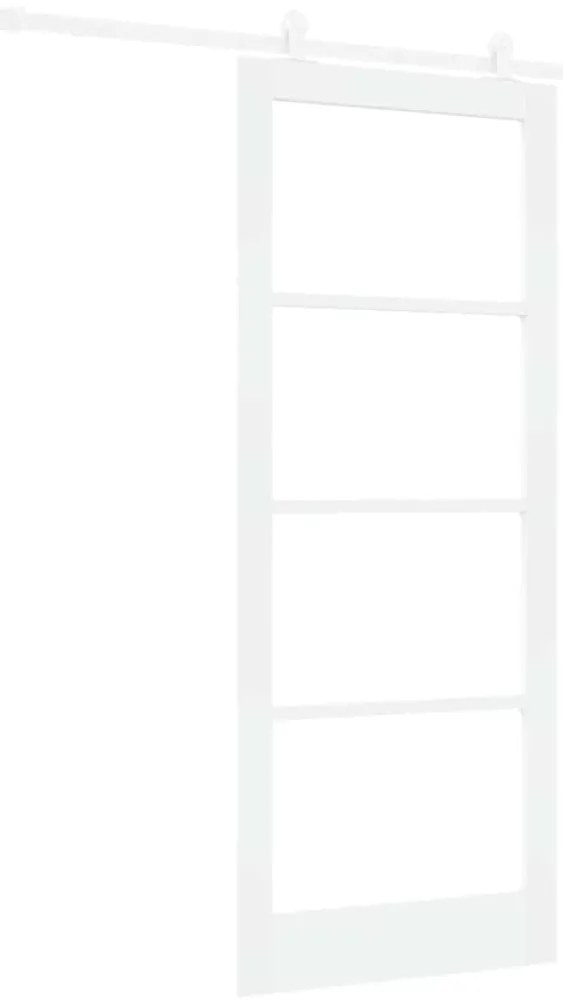 vidaXL Συρόμενη Πόρτα ORKDAL Λευκό 86 x 211 cm Ξύλο και μέταλλο