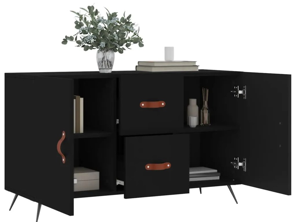 vidaXL Ντουλάπι Μαύρο 100x36x60 εκ. από Επεξεργασμένο Ξύλο