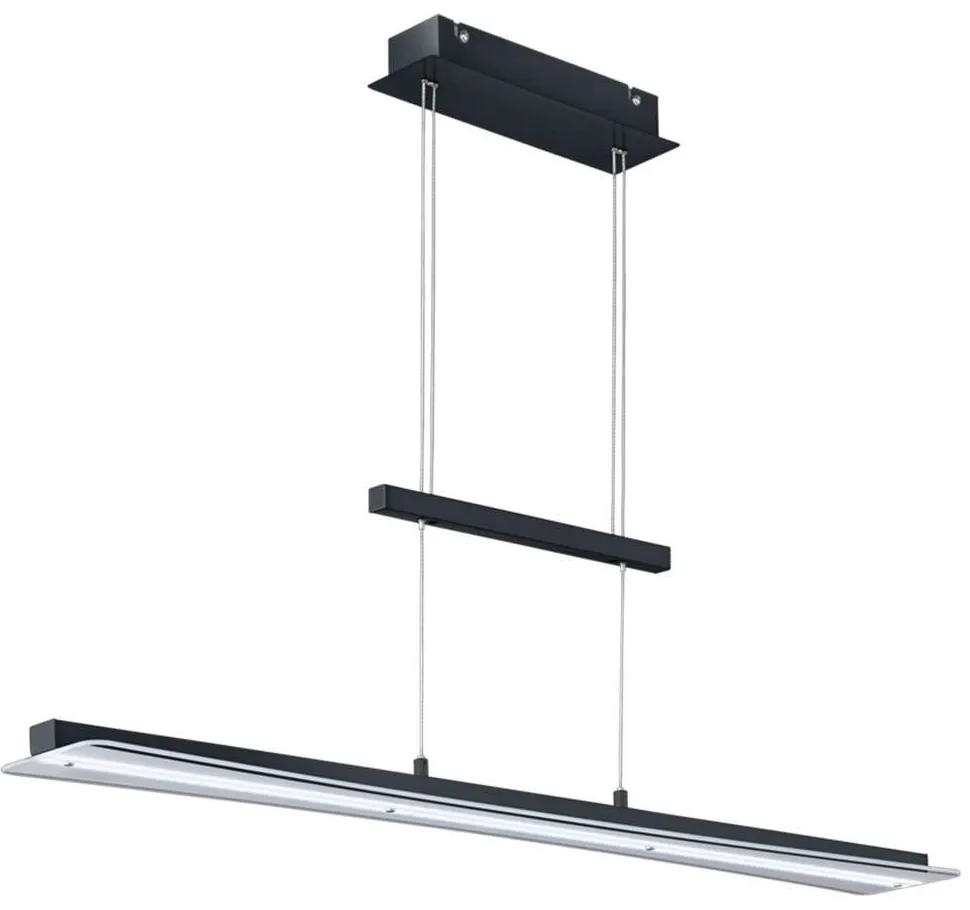 Φωτιστικό Οροφής - Ράγα Smash R32421132 1xLed 18W 100x150cm Black Mat RL Lighting Μέταλλο