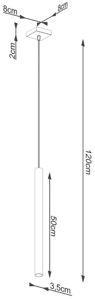 Sollux Κρεμαστό φωτιστικό Pastelo 1,1xG9/8w, σκυρόδεμα,γκρί