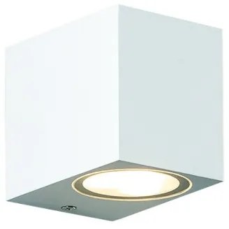 Απλίκα Φωτιστικό Τοίχου LED GU10 3W IP65 Τετράγωνο ACA-SL8110GU10W-Λευκό SL8110GU10W