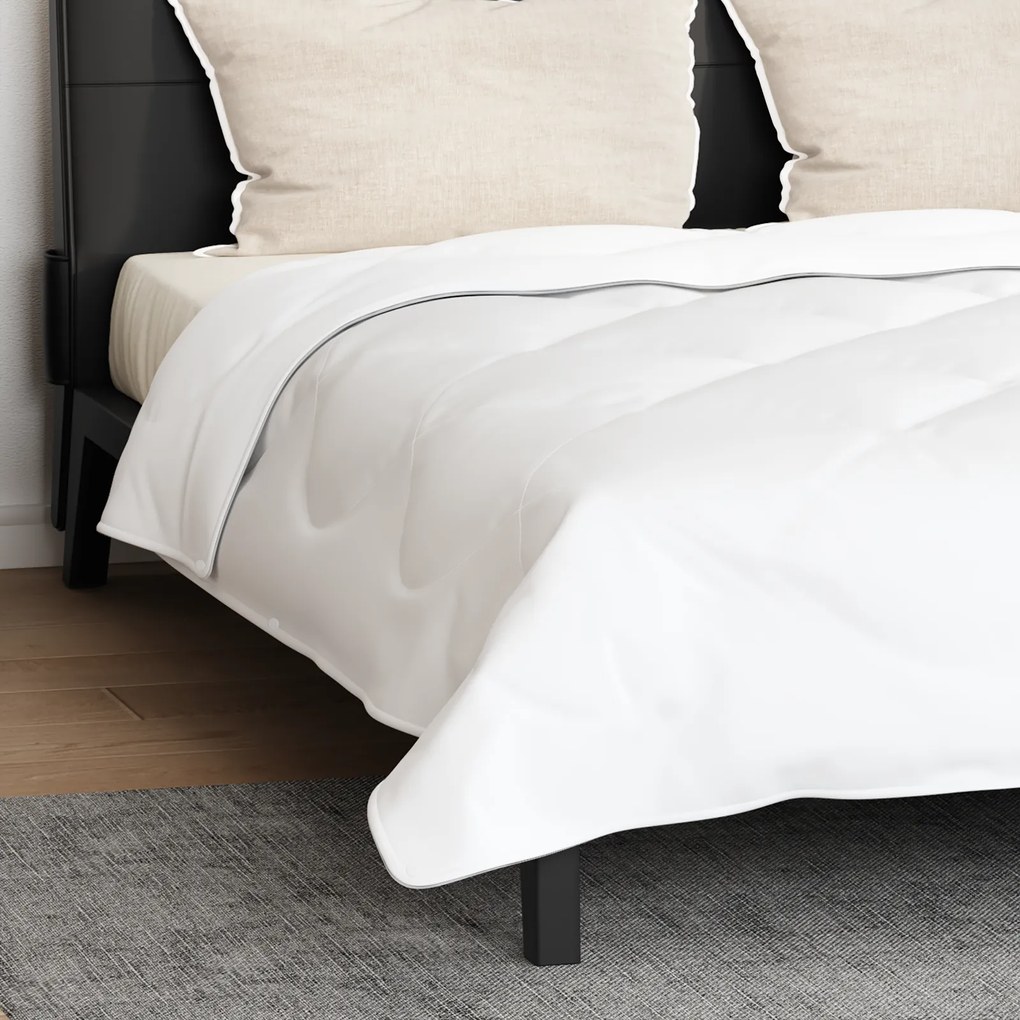 vidaXL Πάπλωμα Άλλο με μαξιλάρι 3 pcs Λευκό 240 x 200 cm Μικροΐνες