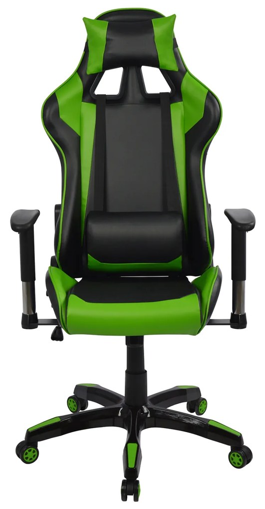 ΠΟΛΥΘΡΟΝΑ GAMING RACING HM1056.03 ΜΑΥΡΟ - ΠΡΑΣΙΝΟ PU 67x70x134 εκ. (1 Τεμμάχια)
