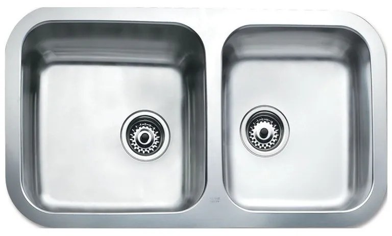 Teka BΕ 845 2C Inox Υποκαθήμενος λείος νεροχύτης