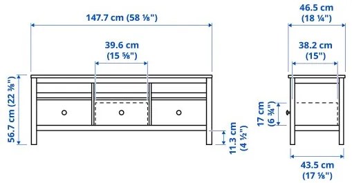 HEMNES έπιπλο TV 104.523.03