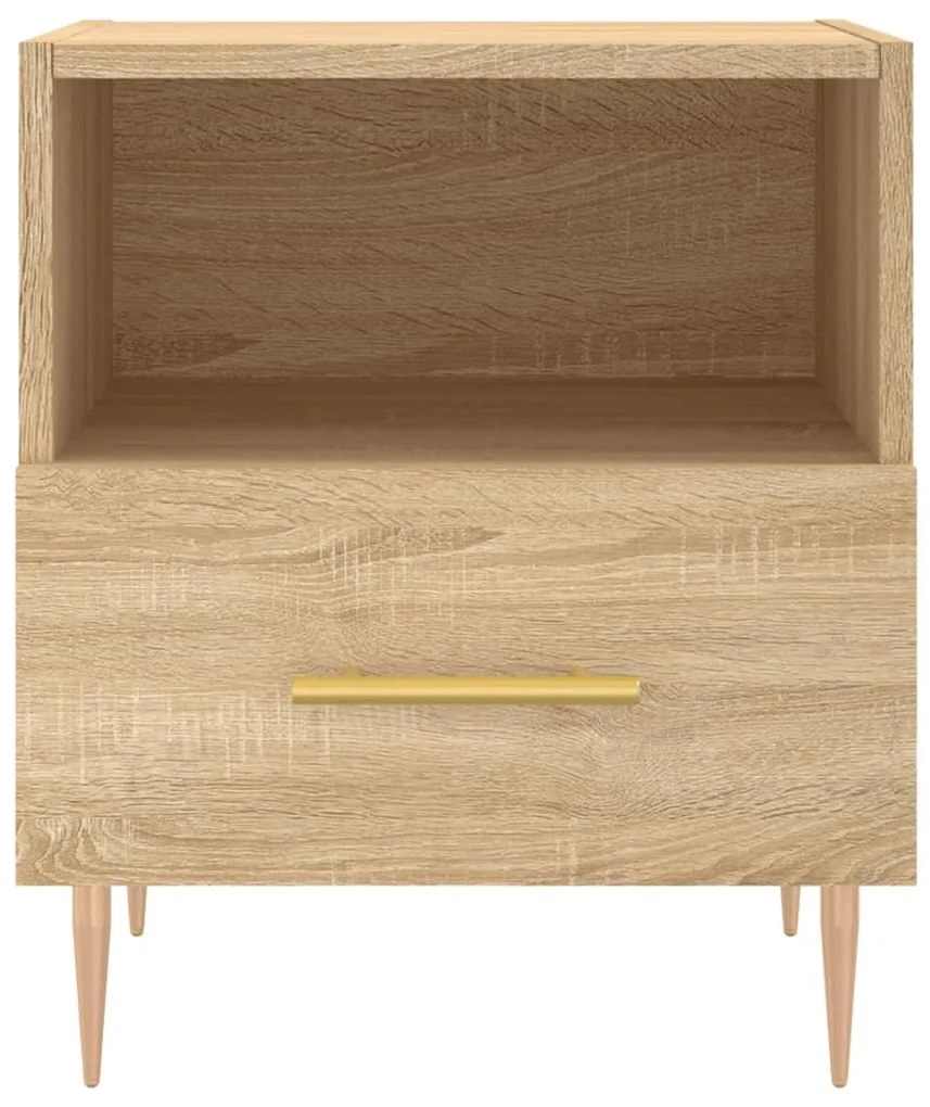 vidaXL Κομοδίνο Sonoma Δρυς 40 x 35 x 47,5 εκ. από Επεξεργασμένο Ξύλο