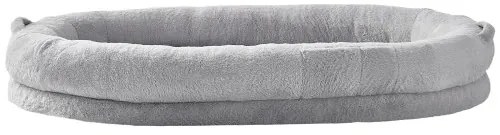 VEVOR Human Dog Bed 72x48x10in Large Human Size Dog Bed Washable Faux Rabbit Fur