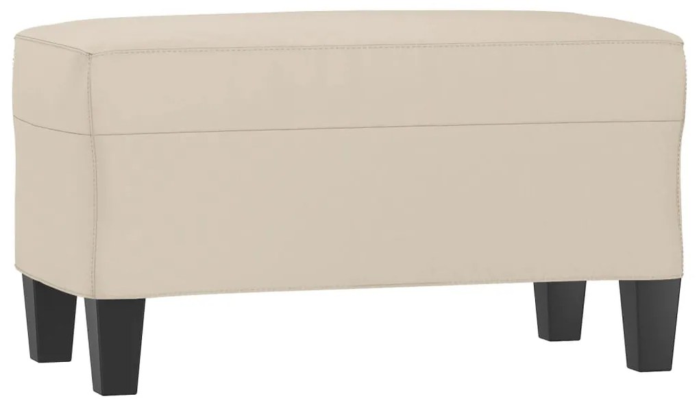 vidaXL Πάγκος Κρεμ 70 x 35 x 41 εκ. από Ύφασμα Μικροϊνών
