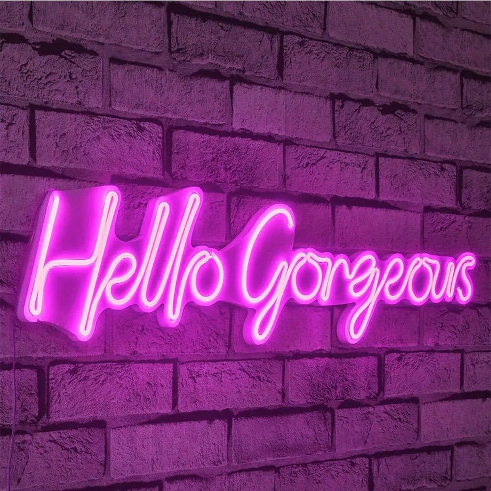 Διακοσμητικό Φωτιστικό Τοίχου Hello Gorgeous 395NGR1611 74x2x17cm Led 21,1W Pink Wallity