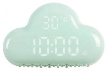 Designnest AlarmClock Cloud MUID Ρολόι/ξυπνητήρι/θερμόμετρο συννεφάκι Πράσινο DH0171GN/ACLOUD Πράσινο