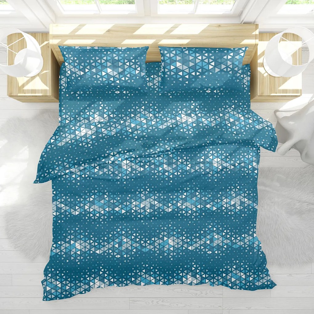 Παπλωματοθήκη Υπέρδιπλη (Σετ 220x240) Viopros Fresh Κάρτερ Πετρόλ